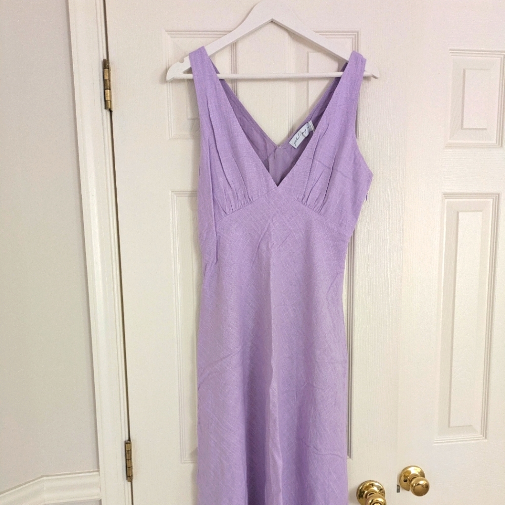 Petal and Pup Shyla Midi Dress - lilac sundress